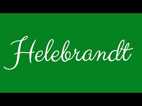 ✎ Helebrandt ✎ English Cursive Handwriting Tutorial