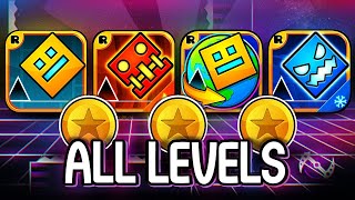 Every Geometry Dash Level! ALL COINS! (GD, Meltdown, World, Subzero)