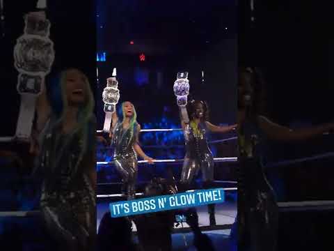 Sasha Banks and Naomi show WWE Belt on the Friday Night SmackDown | WWE Diva Women Stars #shorts