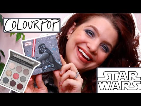 COLOURPOP DARTH VADER STAR WARS PALETTE REVIEW SWATCH COMPARISONS