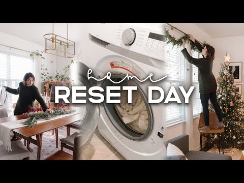 RESET Day In The Life | Cleaning My Home, Taking Down Christmas Decor & Huge Grocery Haul