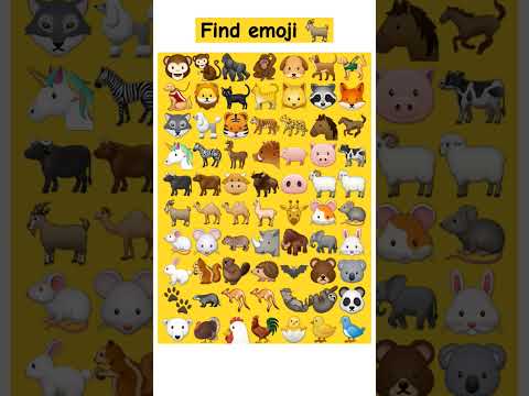 Find  emoji🐐#emojichallenge #emojichallengequiz #canyoufindtheoddemoji #emojiquizz