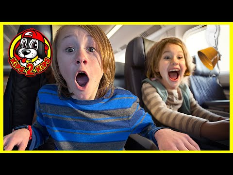 Kids Pretend ✈️ CALEB & ISABEL GO TO THE WORST AIRPORT IN THE WORLD! (FUNNY Pack With Me ADVENTURE)