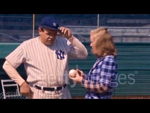 Babe Ruth Footage in 4K Color