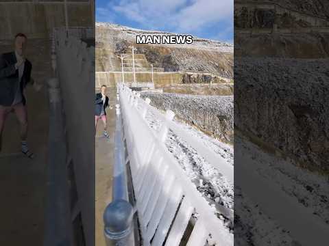 Frozen Railing Mold Smash | Man News (via 190405cc/tt) #satisfying #snow #iykyk #reaction