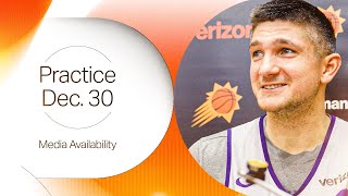 12-30-24 Phoenix Suns Practice Media Availability: Mike Budenholzer, Grayson Allen, and Ryan Dunn