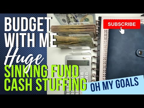 BUDGET WITH ME - Large Sinking Funds Addition + Cash Stuffing | REAL NUMBERS | Savings & Goals