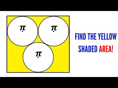 Can you find area of the Yellow shaded region? | (Circles) | #math #maths | #geometry