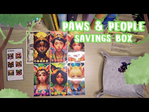 Paws & People Savings Challenge Box 🐾 $40  @Niensbudget #savingschallenges #games #savings