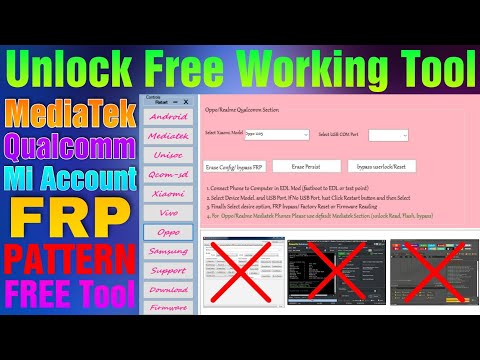 One Click Unlock Any Phone Screen Lock FRP, Mi Account Remove Free Working Tool 2022 2021