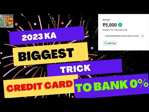 CREDIT CARD TO BANK AT 0% 😍 CHARGE|| UNLIMITED TIME APPLY|| THE EARNING STORY #credit #creditcard