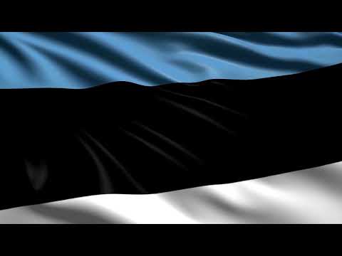 [10 Hours] Estonian Flag Waving - Video & Audio - Waving Flags