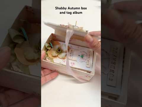 Shabby tag album and box ✂️#Papercrafts #paperalbum #tagalbum #paperbox #Scrapbooking #shortvideo