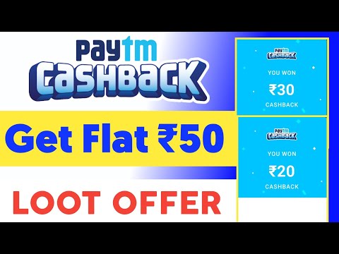 💥Paytm Cashback Offer Today / Cashback Offer Today 😍🤩 Get Flat 50Rs Cashback Offer Today