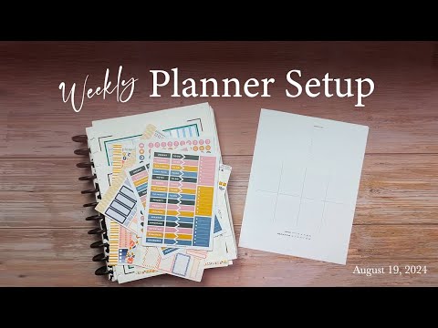 Weekly Planner Setup | August 19, 2024