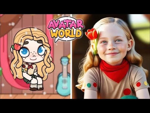 CHARACTER VS REAL LIFE AVATAR WORLD ✅🌎 You Tube 😍