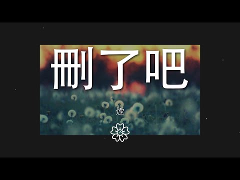 煙(許佳豪) - 刪了吧『要不你還是把我刪了吧』【動態歌詞Lyrics】