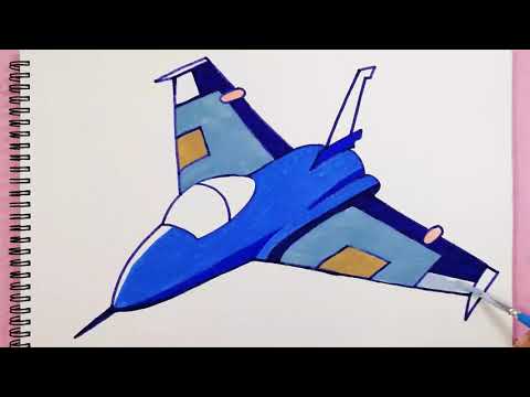 How to draw simple airplane #drawing #draw #painting