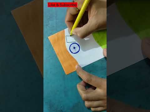 Republic Day Card | Handmade card idea | #shorts #republicday #trending