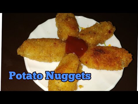 How to Make Potato Nuggets at Home || Potato Nuggets Recipe || Telangana Ruchulu