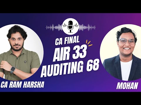 68 in Audit | AIR 33 | CA Inter Audit | Nov 2024 exams