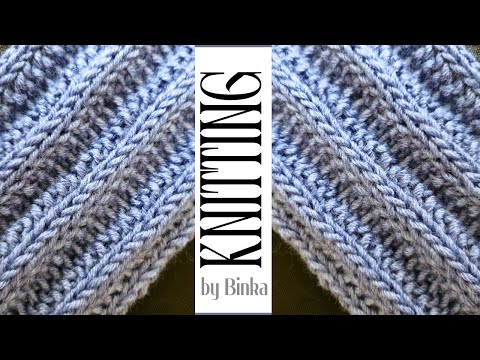 [Bulgarian] How to knit the easiest one-row repeat stitch. Reversible knitting pattern.