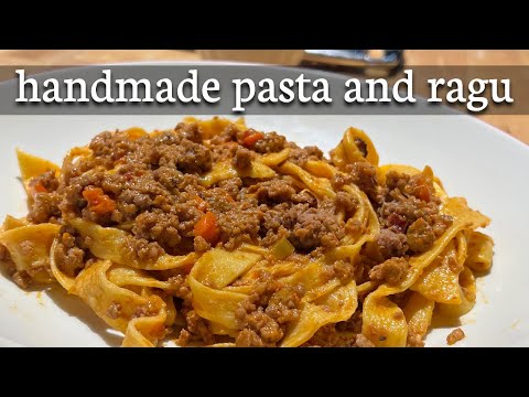 How to Make HANDMADE PASTA and RAGU SAUCE.