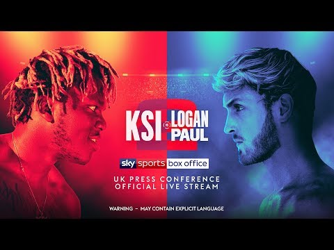 KSI vs. Logan Paul 2 UK Press Conference (Official Live Stream)