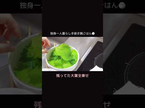 一人暮らし自炊記録【明太大葉丼】2022