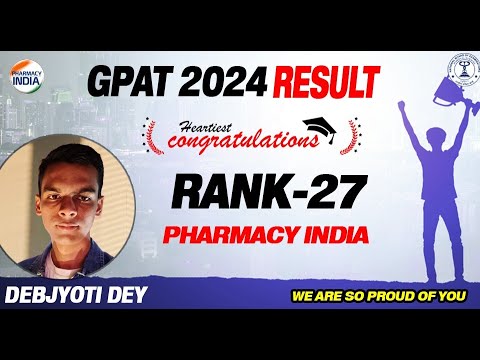 Debjyoti Dey | GPAT 2024| All India Rank 27 | Success Story |