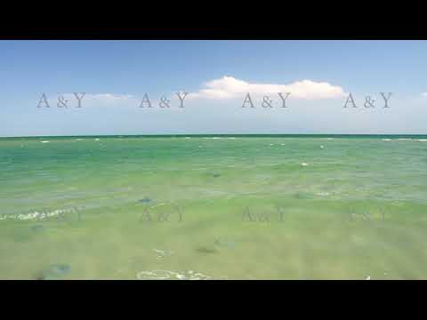 The sky with white clouds over the sea