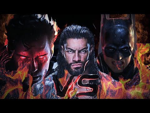 roman reigns vs superman. roman reigns vs batman. roman reigns vs jimmi uso. wwe full match