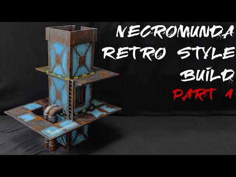 Necromunda Terrain From Cardboard Tutorial - Retro style industrial building Part 1