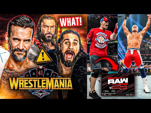 WHATT! CM Punk Vs Roman Reigns Vs Seth Rollins at WrestleMania 41? | John Cena, Raw Netflix | WWE