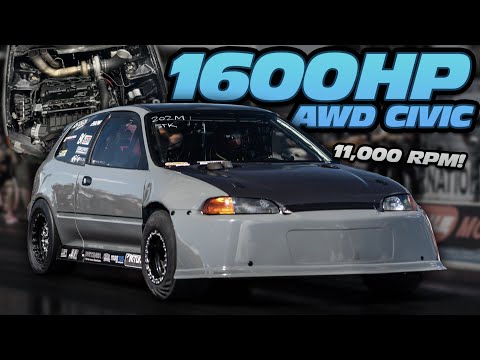 1600HP AWD CIVIC 11,000RPM + 60PSI | SAVAGE AWD RSX BEATS TURBO BIG BLOCK RX7