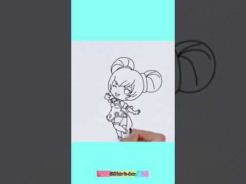 How to draw simple Xiaoqiao The King of Glory-Quick Hand Very easy ( drawing )