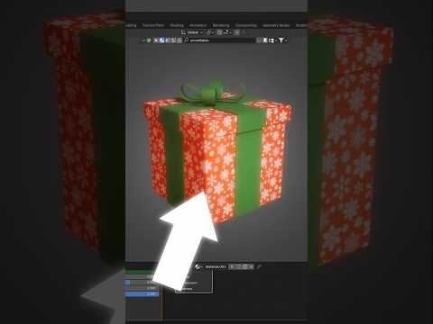 Blender Advent Calender Day 1 | Create a Gift Box 💯 #blender #b3d #blender3d