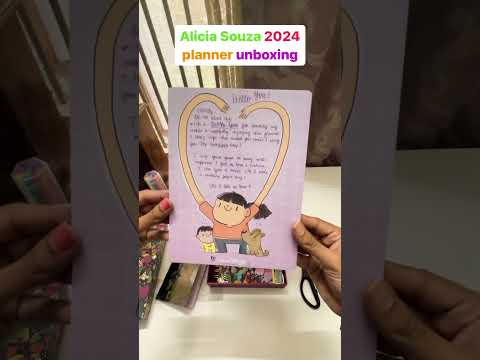 Unboxing Alicia Souza planner 2024 📝✨💚 #shorts #asmr #plannerasmr #youtubeshorts