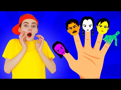 Finger Family Wednesday Addams Song | Nursery Rhymes & Kids Songs