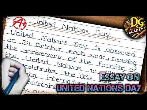 Essay On United Nations Day || United Nations Day || United Nations Day Essay ||