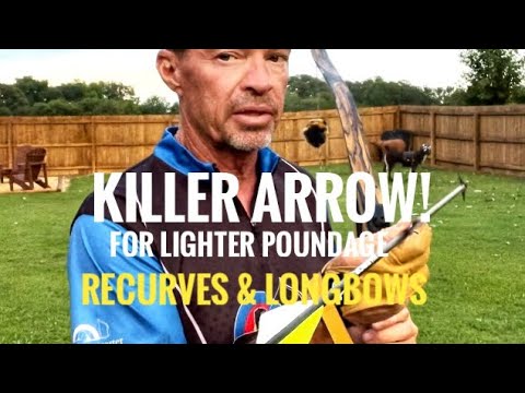 Ultimate Traditional Hunting Arrow For Lighter Poundage Bows! Killer Combination!