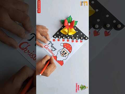 Christmas greeting card 🎄🎅 /Christmas card making #shorts #trending  #merrychristmas