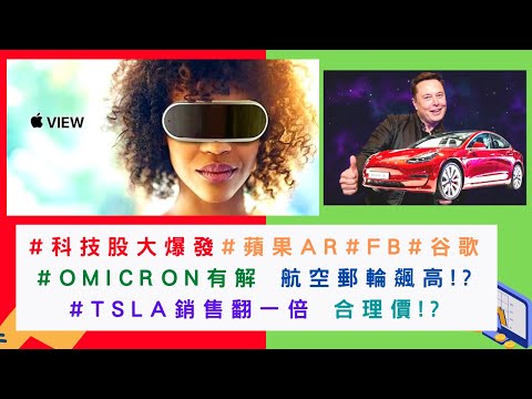 美國股票|元宇宙爆發 #蘋果AR #FB #谷歌 #TSLA 銷售翻一倍合理價!?