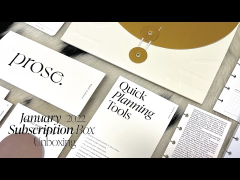 January 2022 Penspiration and Planning + Stationery Box Unboxing | Cloth & Paper