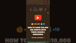 How to make $10000 per month with three niches| October 16 #memefivideocode #memefisecretcode