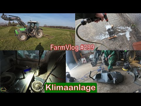 Farmvlog #299: Wärmetauscher waschen und Gebläse wechseln bei Agrotron 105 | Wiese schleppen