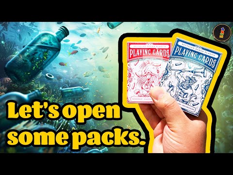 Recycled Ocean Garbage?! Any Good? Plastic Playing Cards by MOOP