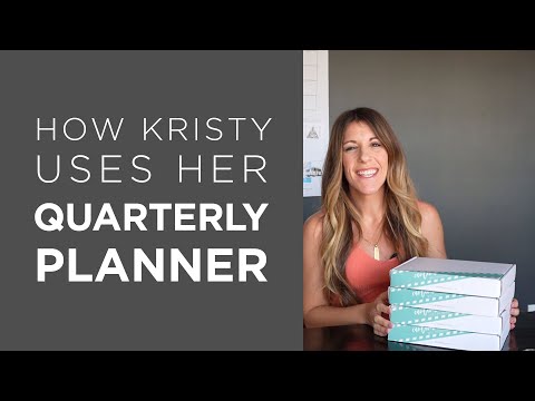 How Kristy Uses Her STARTplanner Quarterly