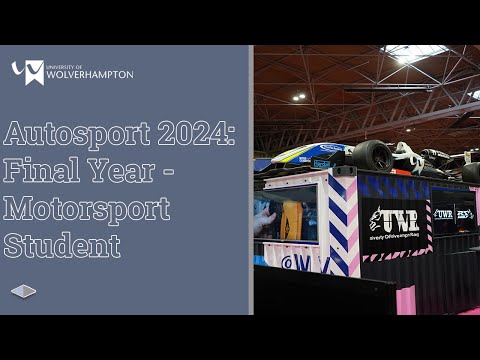 Alex talks about BEng Motorsport Engineering at Autosport 2024