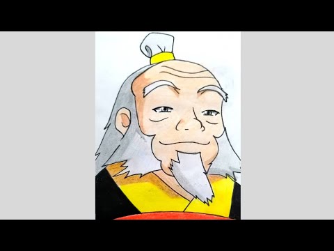 How to draw Uncle Iroh from ALTA #shorts #short #artsyfam #art #anime #trending #viral #alta #avatar